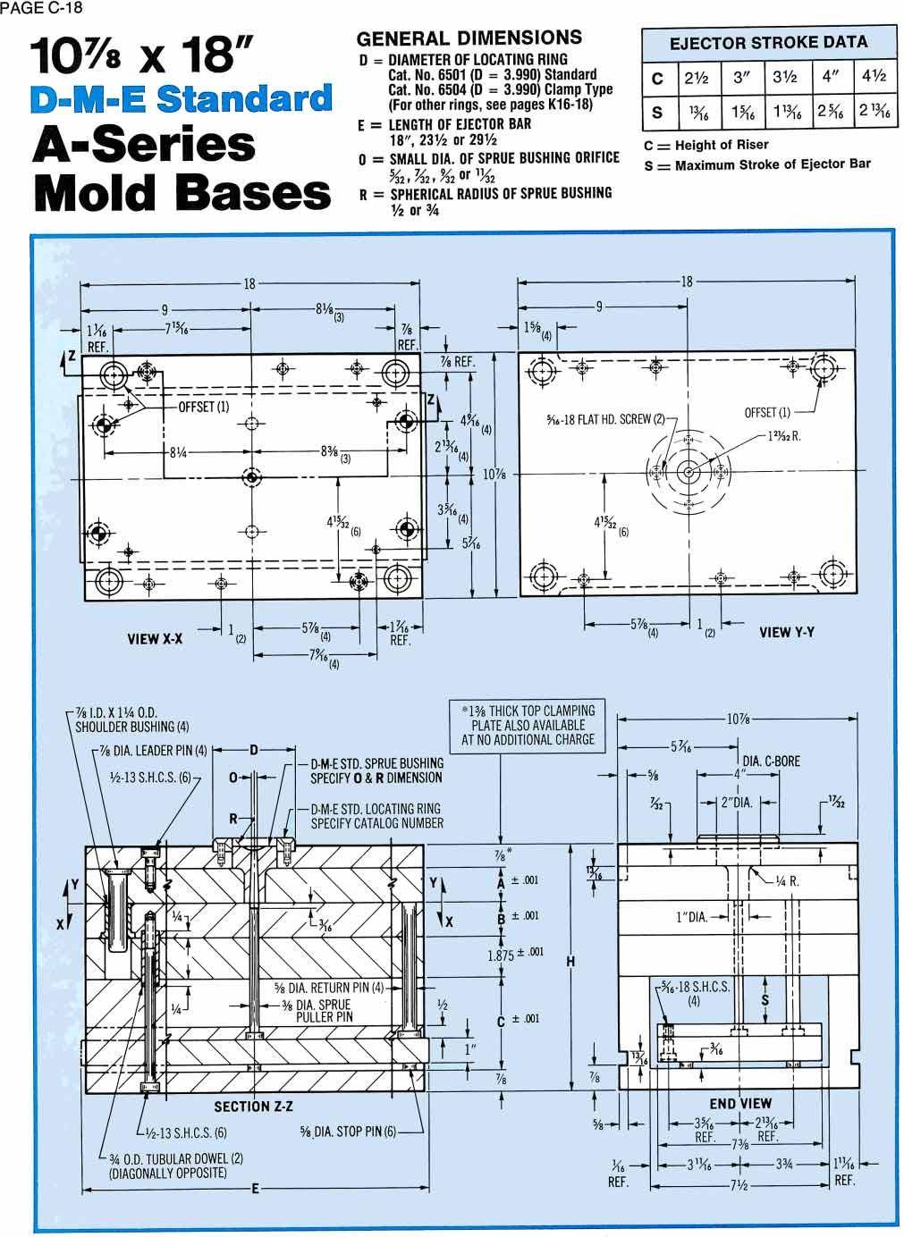 DME A series mold base 1118A